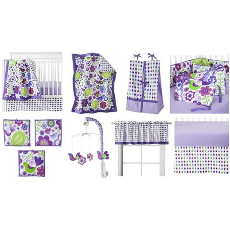 100 percent cotton crib bedding sets mint yellow bacati botanical purplemulti 10piece nurseryinabag crib 100 percent cotton crib bedding sets mint yellow bacati botanical purplemulti 10piece nurseryinabag crib